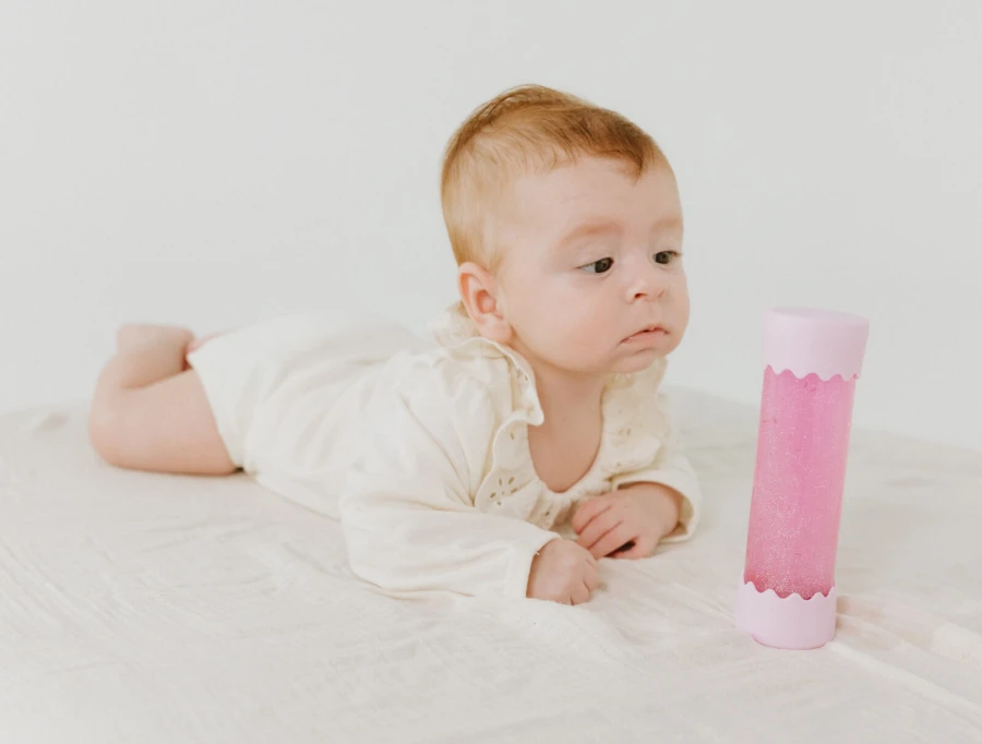 Sensoryczna butelka dla niemowląt SOFT PINK / Jellystone