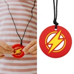 Gryzak terapeutyczny, antystresowy naszyjnik - błyskawica / Jellystone