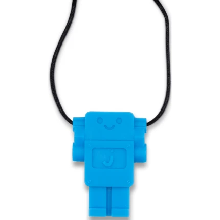Gryzak terapeutyczny, antystresowy naszyjnik Robot - Blue Hawaiian / Jellystone