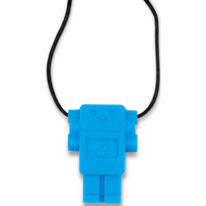 Gryzak terapeutyczny, antystresowy naszyjnik Robot - Blue Hawaiian / Jellystone