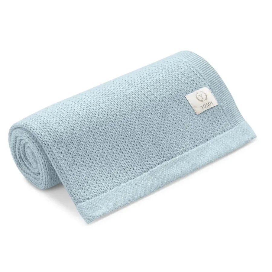 Koc bambusowy CROWN - blue / YOSOY