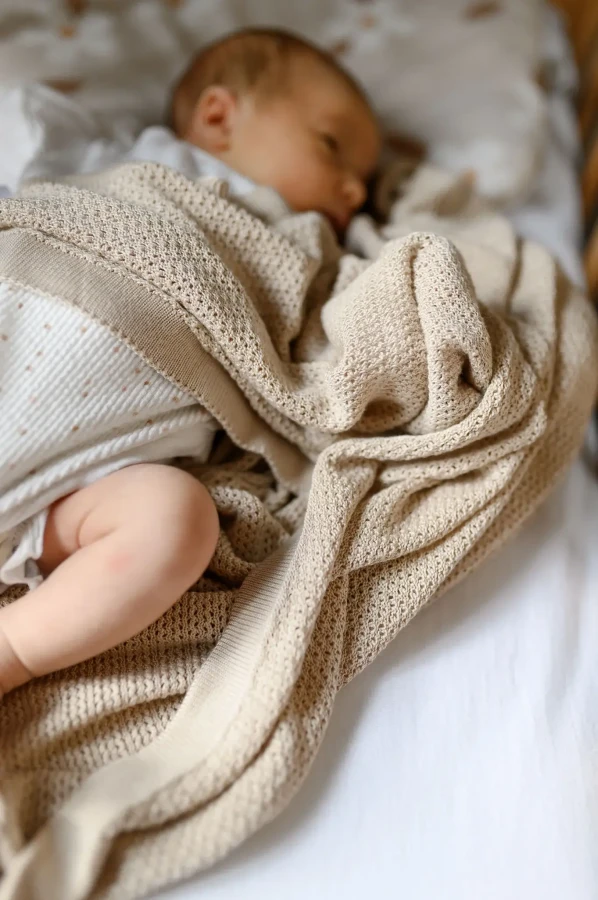 Koc bambusowy CROWN - blue / YOSOY