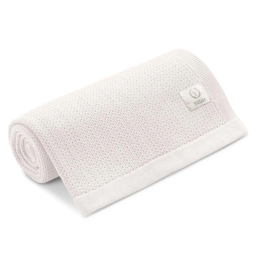 Koc bambusowy CROWN - white pearl / YOSOY