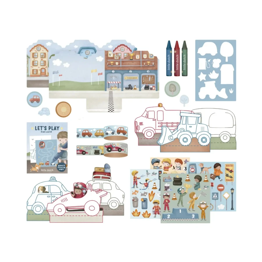 Kreatywna walizka Jim & Friends / Little Dutch