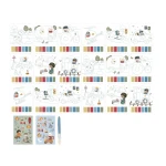 Zestaw kolorowanek wodnych Jim & Friends / Little Dutch