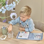 Zestaw kolorowanek wodnych Jim & Friends / Little Dutch