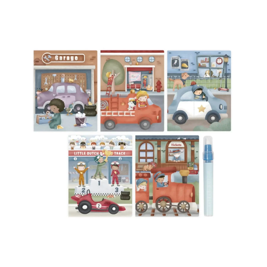 Kolorowanka wodna Jim & Friends / Little Dutch