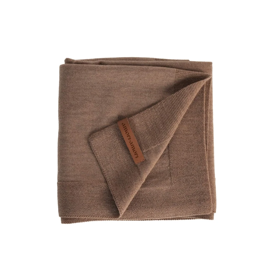 Kocyk Merino Cozy - cynamonowy / amori amori