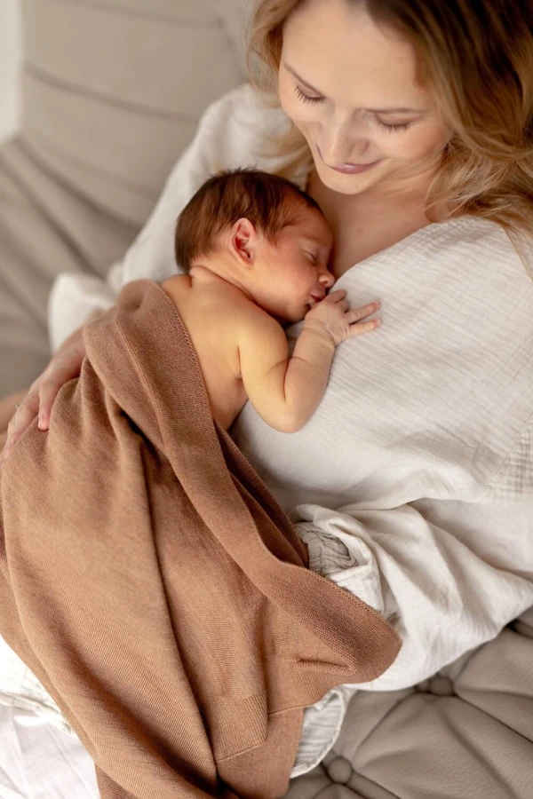 Kocyk Merino Cozy - cynamonowy / amori amori