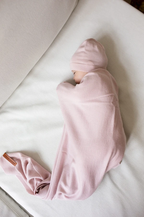 Kocyk Merino Cozy - delikatny róż / amori amori