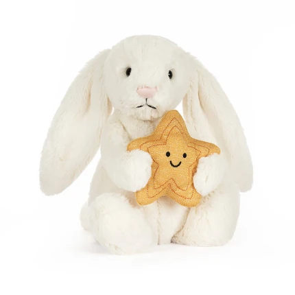 Króliczek Kremowy z Gwiazdką 31 cm / Jellycat