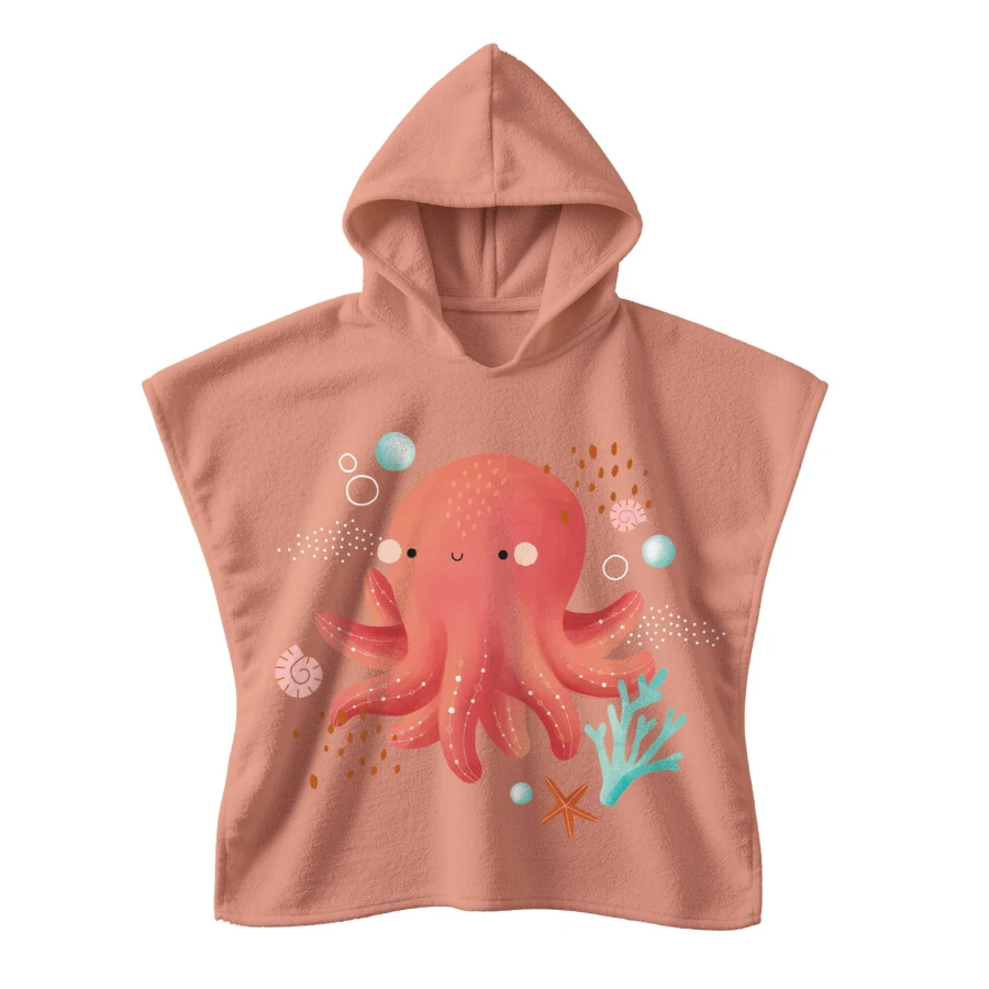 Ponczo kąpielowe z kapturem - Ośmiornica / SASSI