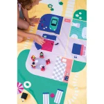 Dwustronny ręcznik plażowy PlayTowels - Doll house / QUUT