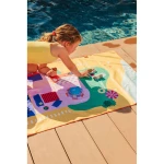 Dwustronny ręcznik plażowy PlayTowels - Doll house / QUUT