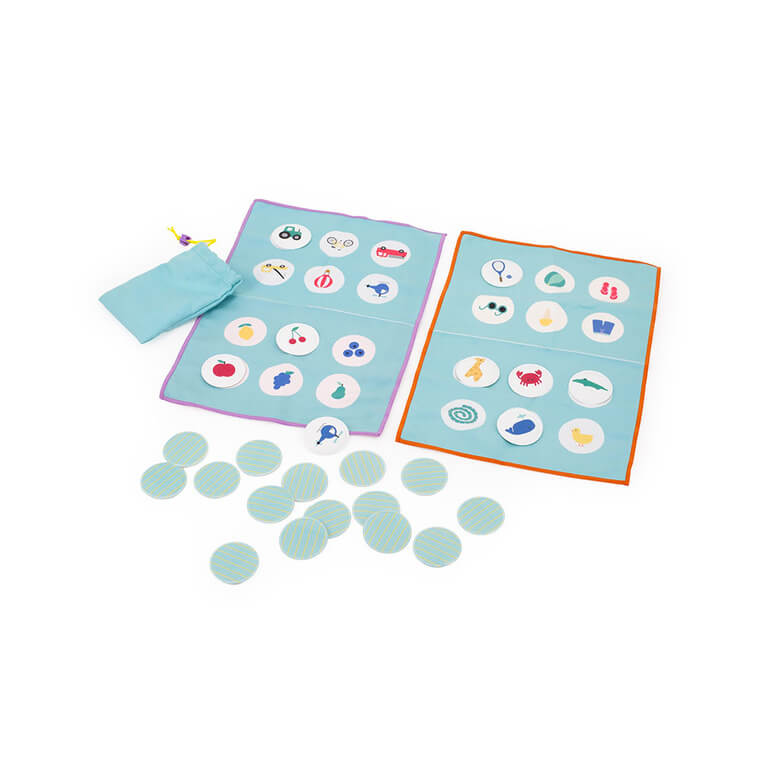 Podróżny, wodoodporny zestaw gier 2w1 Bingo i Loteryjka / QUUT