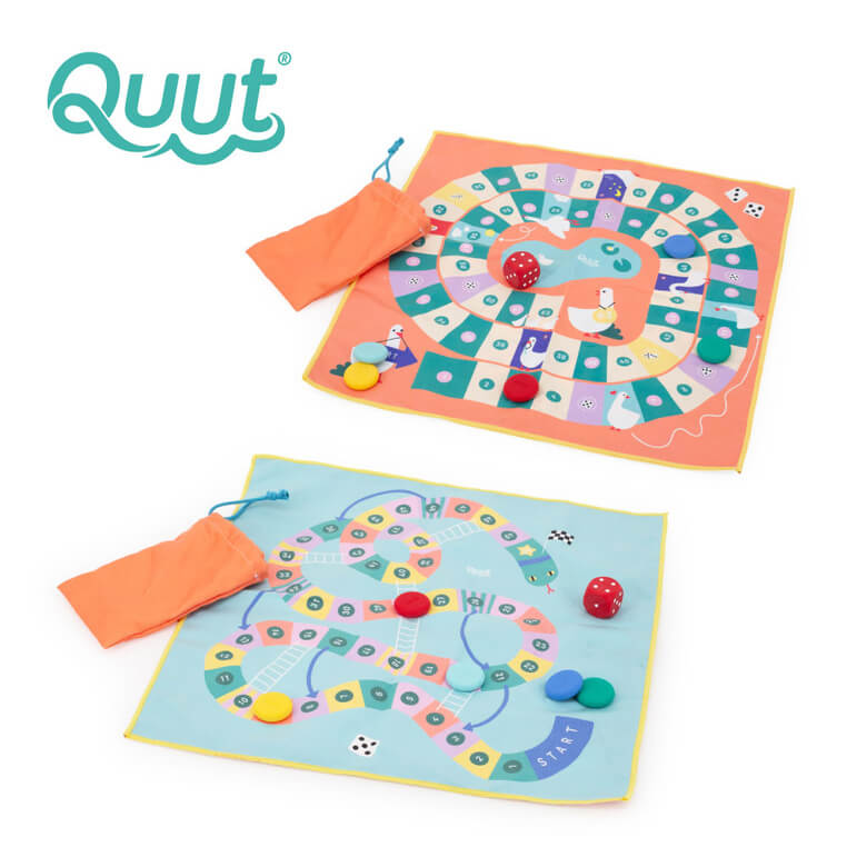 Podróżny, wodoodporny zestaw gier 2w1 Węże i Drabiny oraz Gra w Gęsi / QUUT