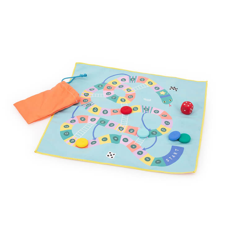 Podróżny, wodoodporny zestaw gier 2w1 Węże i Drabiny oraz Gra w Gęsi / QUUT