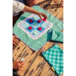 Podróżny, wodoodporny zestaw gier 2w1 Chińczyk oraz Kółko i Krzyżyk / QUUT