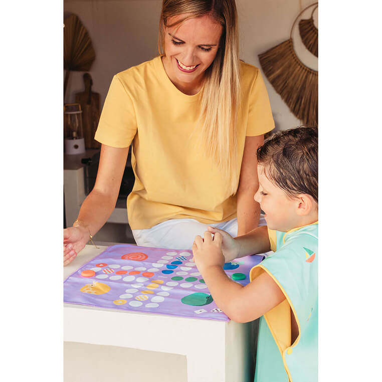 Podróżny, wodoodporny zestaw gier 2w1 Chińczyk oraz Kółko i Krzyżyk / QUUT