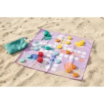 Podróżny, wodoodporny zestaw gier 2w1 Chińczyk oraz Kółko i Krzyżyk / QUUT