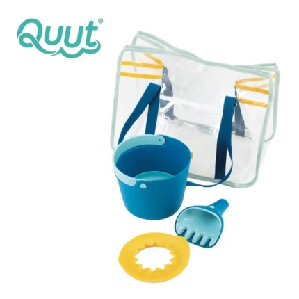 Zestaw zabawek plażowych w torbie z siateczkowym dnem - Ocean / QUUT