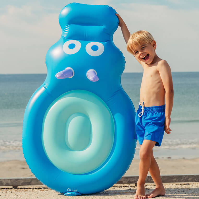 Dmuchany materac do pływania dla dzieci Hipopotam / QUUT