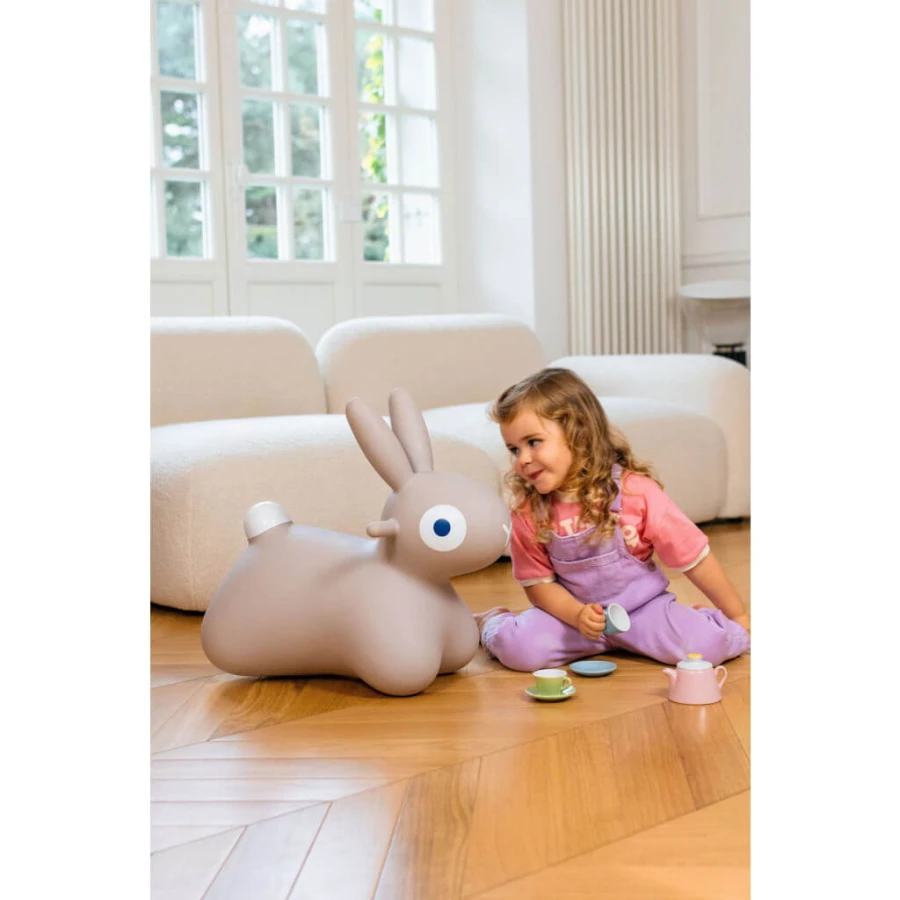 Skoczek Hoppi Bunny - Warm grey / QUUT