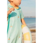 Dwustronne poncho kąpielowe dla dzieci Banana Blue / QUUT