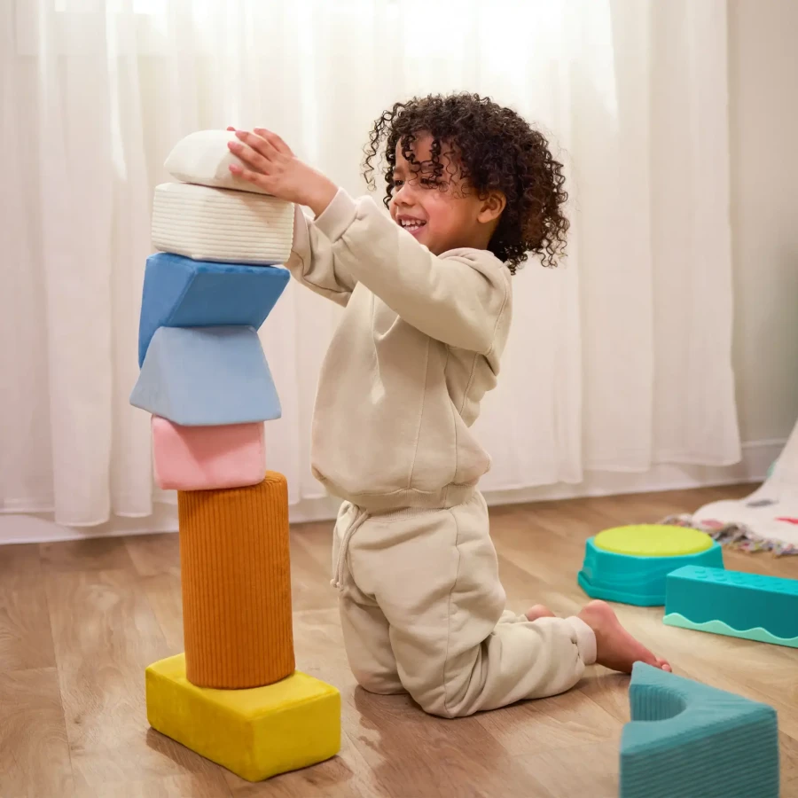 Wielkie pluszowe klocki konstrukcyjne - Tumble-y Towers / B.toys