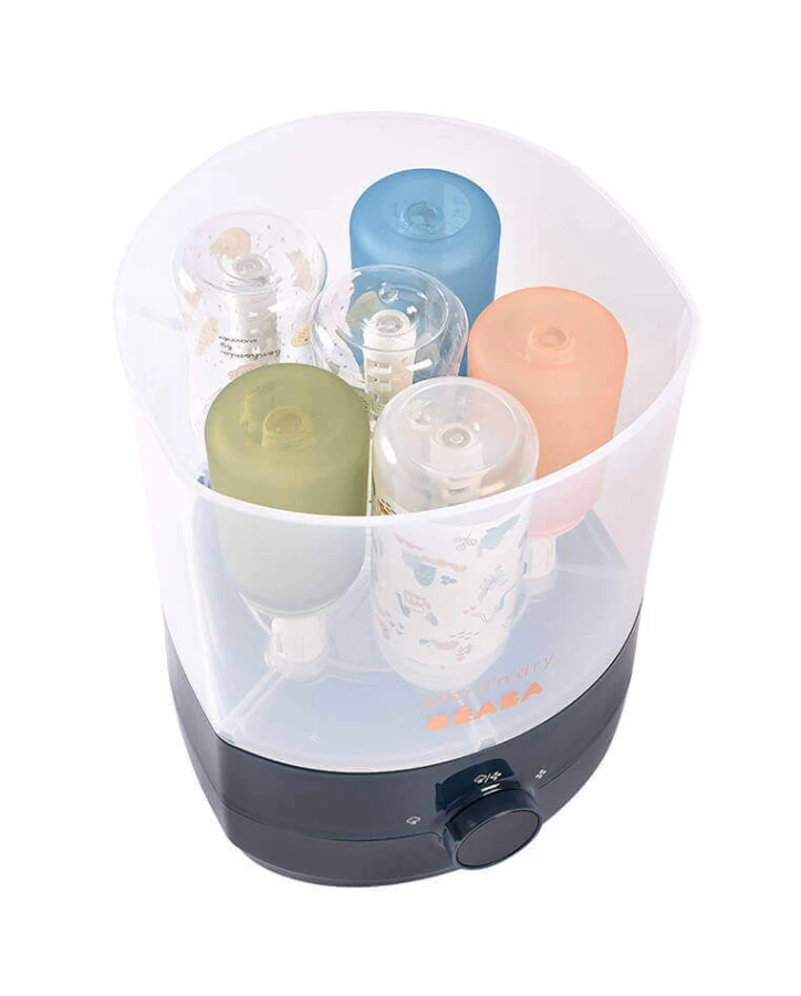 USZKODZONE OPAKOWANIE: Sterylizator parowy z suszarką 2w1 Steril 'n' dry Night blue / Beaba