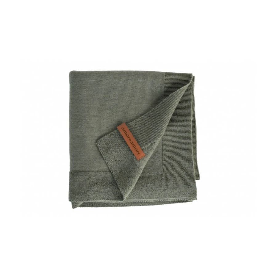 Kocyk Merino Cozy - oliwkowy / amori amori