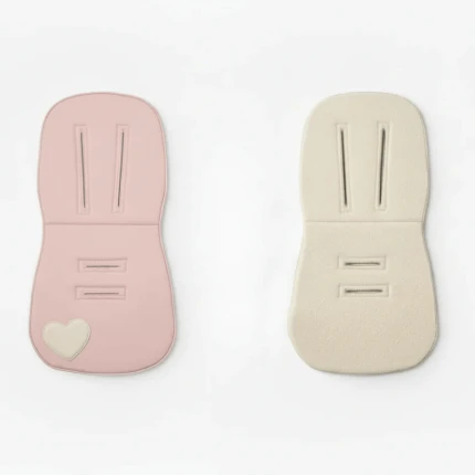 Wielosezonowa wkładka do wózka merino i len - różowa / Piapimo