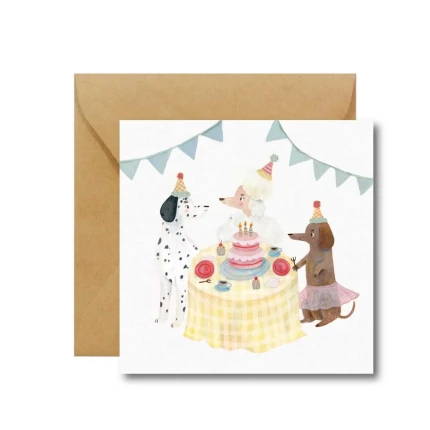 Kartka okolicznościowa Urodzinowe pieski / Hi Little