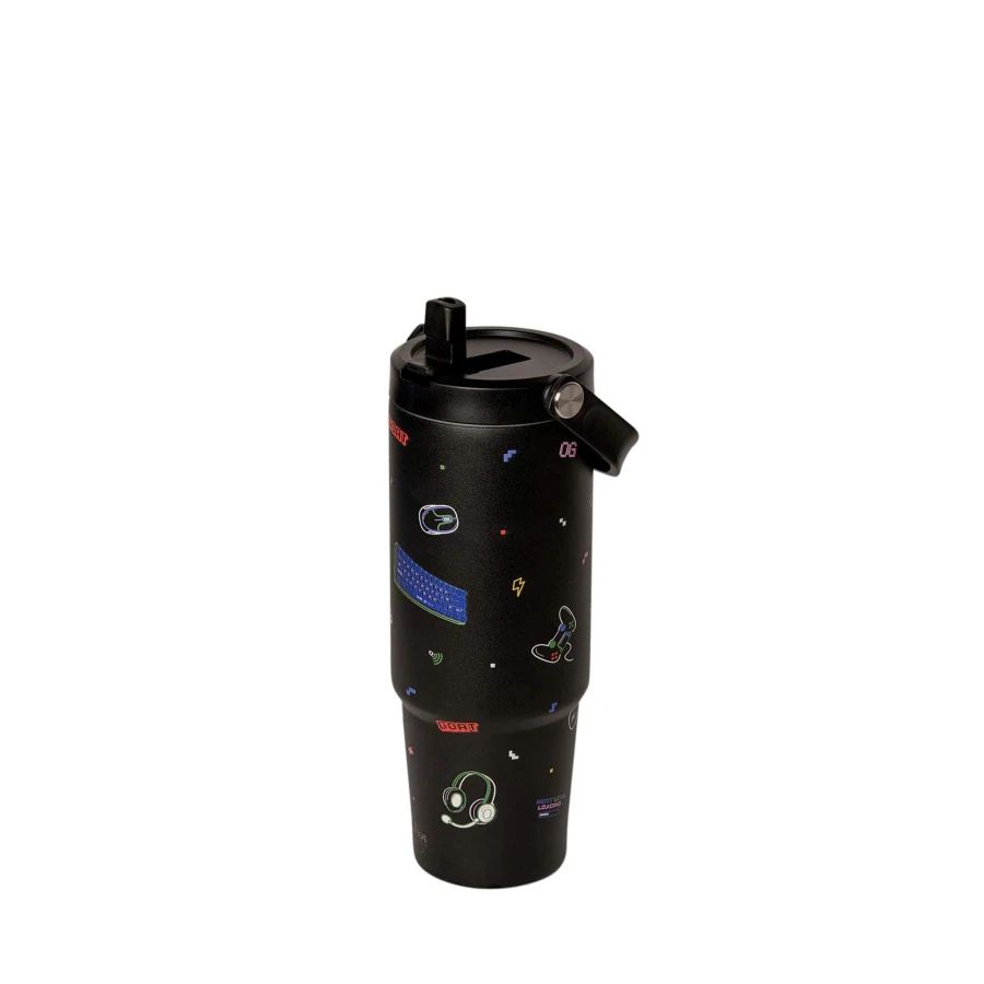 Kubek termiczny z uchwytem 900ml - Gaming / Citron