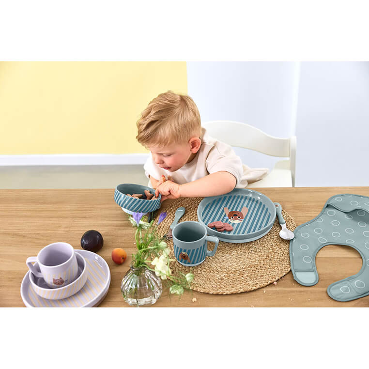 Komplet naczyń z porcelany Tiny Team Piesek / Lassig