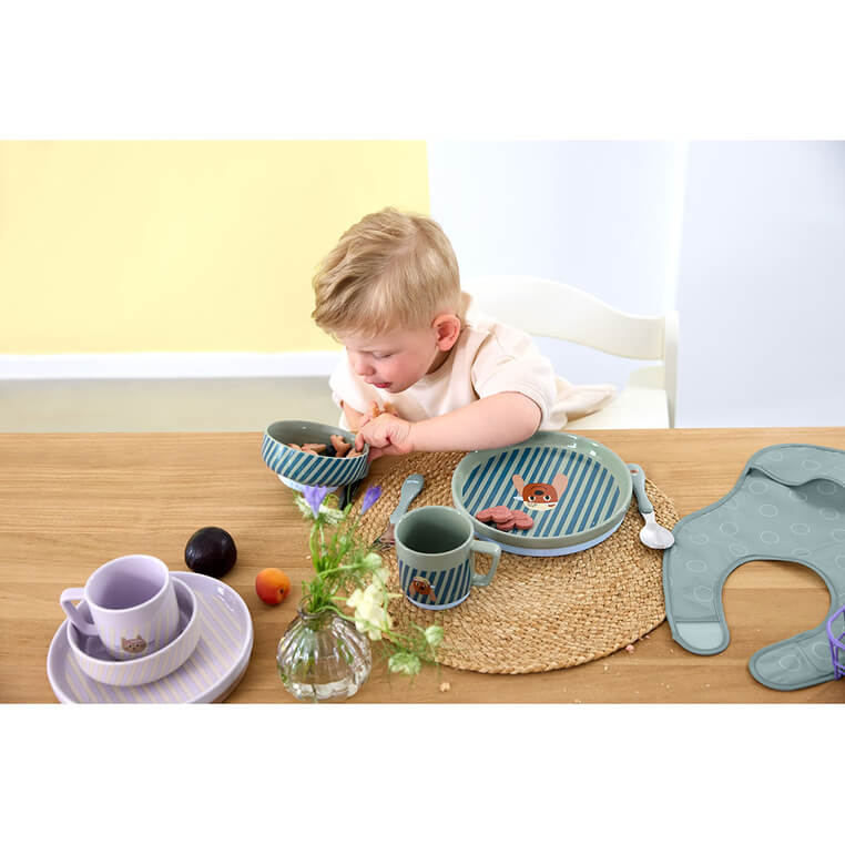 Komplet naczyń z porcelany Tiny Team Piesek / Lassig