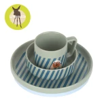 Komplet naczyń z porcelany Tiny Team Piesek / Lassig