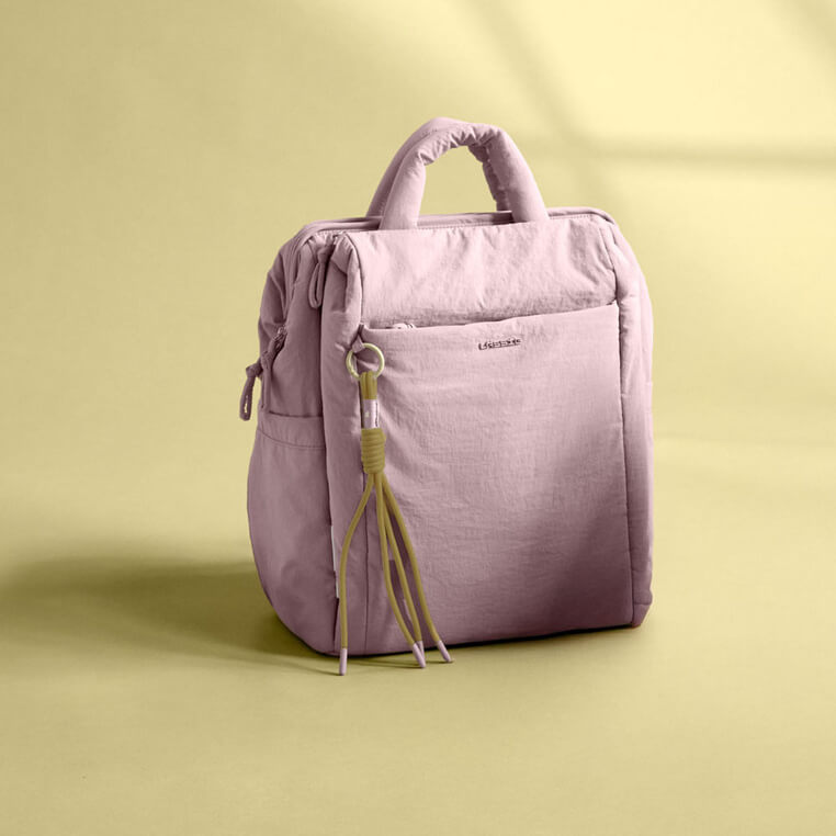 Plecak dla mamy kwadratowy z akcesoriami Minoa - powder rose / Lassig