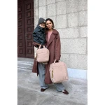 Plecak dla mamy kwadratowy z akcesoriami Minoa - powder rose / Lassig