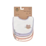 Materiałowe śliniaki Tiny Team, 5 szt. - Cat / Lassig