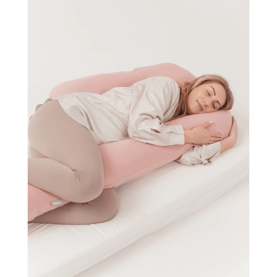 USZKODZONE OPAKOWANIE: Poduszka ciążowa do spania typu 7 jersey róż / piapimo
