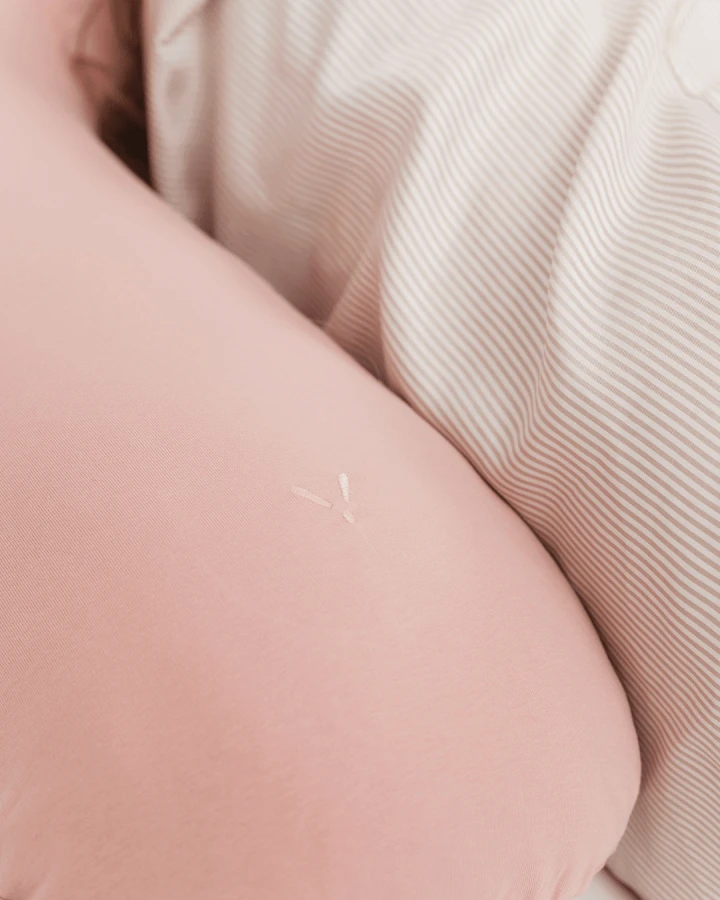 USZKODZONE OPAKOWANIE: Poduszka ciążowa do spania typu 7 jersey róż / piapimo