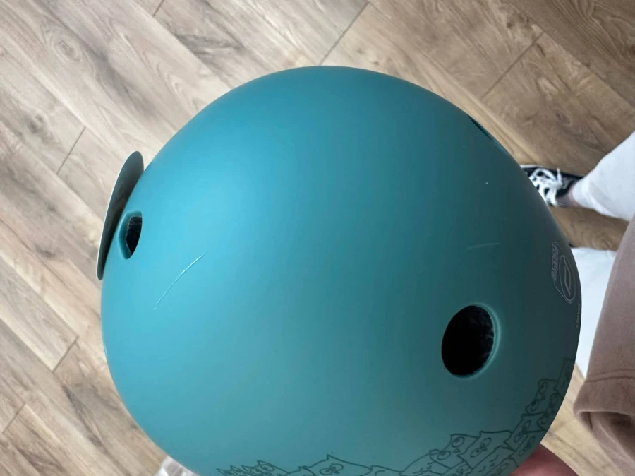 II GATUNEK: Kask z odblaskami XXS-S dla dzieci 1rż+ Forest Owl / Scootandride
