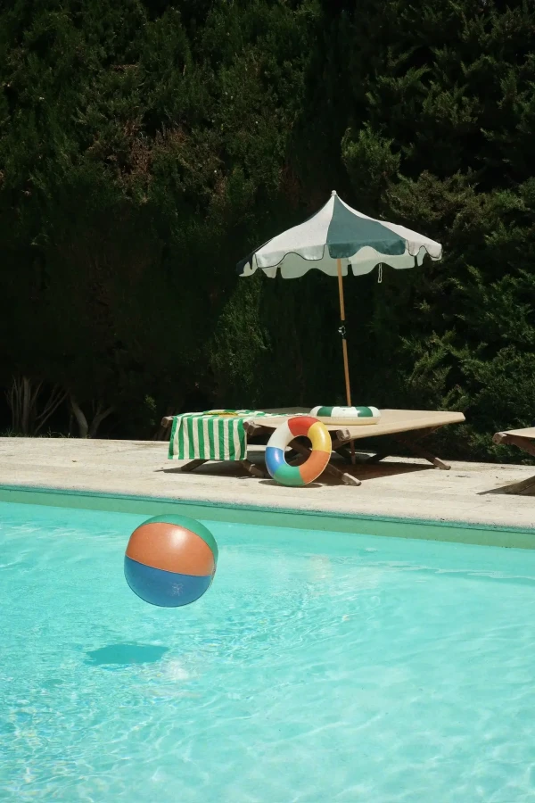 Koło do pływania Junior - green stripe / Konges slojd