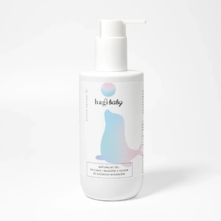 Naturalny żel do ciała i włosów z olejem ze słodkich migdałów, 250 ml / Hagi Cosmetics