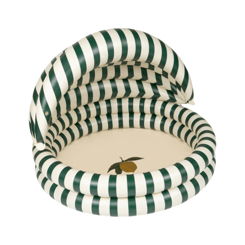 Dmuchany basen z baldachimem - green stripes / Konges slojd