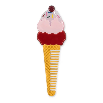 Grzebień dziecięcy Ice cream - amour pink / Konges Slojd