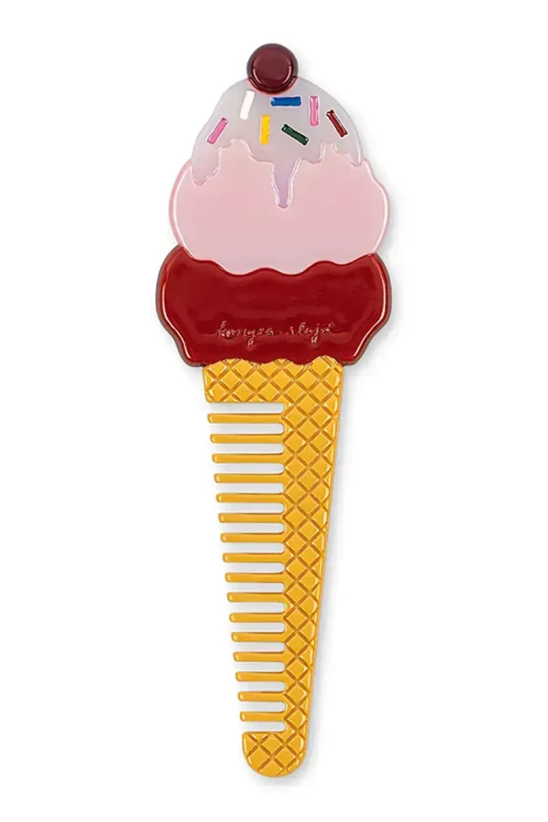 Grzebień dziecięcy Ice cream - amour pink / Konges Slojd