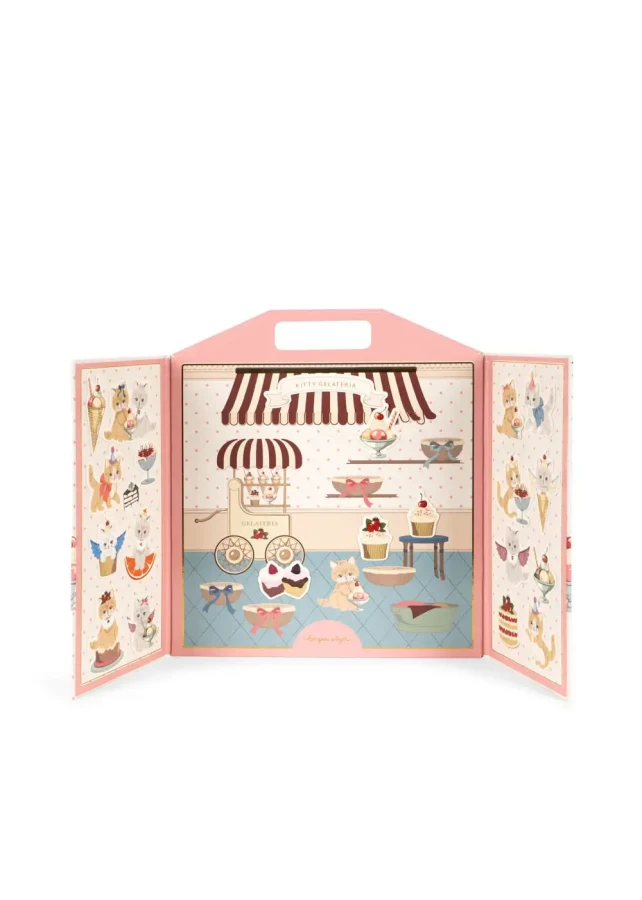 Zestaw z naklejkami FSC - kitty friends / Konges Slojd