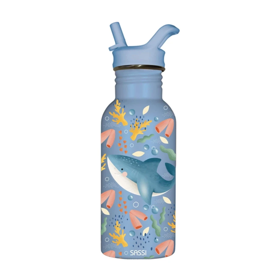 Butelka na wodę bidon 500 ml - Rekin / SASSI